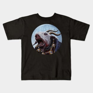Awesome Heavy Metal Devil Demon Screaming Dead Goat Kids T-Shirt